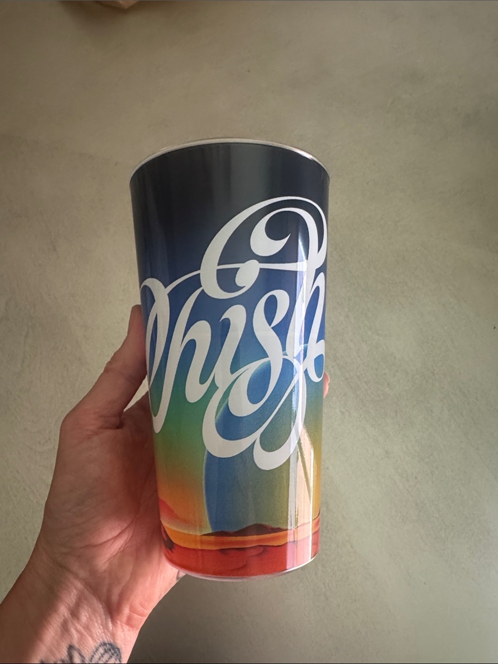 whish Ombre Stainless Steel Tumbler in Blue, Green & Orange